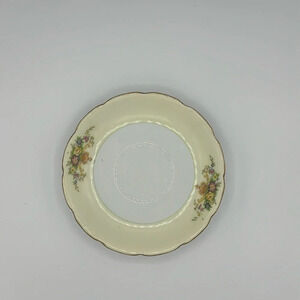 vintage Chikaramachi hand painted floral tea saucer